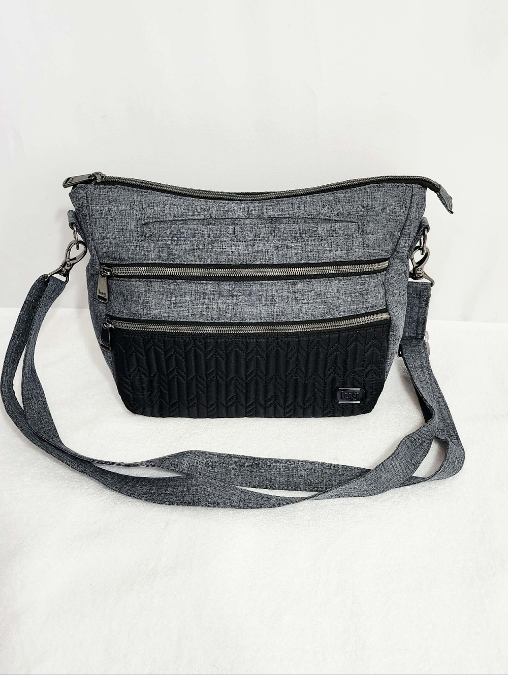 Lug Everyday Crossbody Bag - Gray & Black